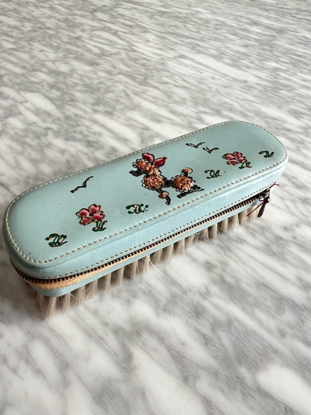 Vintage Rosenfeld Embroidered Sewing Case 6.5”